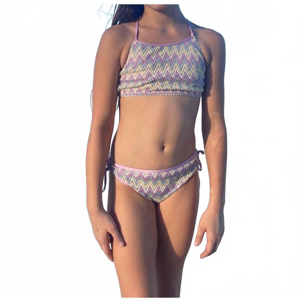NEW NESSI BYRD ophelia two piece swim suit in multicolor